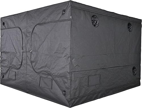 Miniatura 4 de Zazzy Tienda de cultivo de interior 78 x 78 x 78 pulgadas, 600D Mylar hidropónico para plantas de interior con ventana de observación, bolsa de
