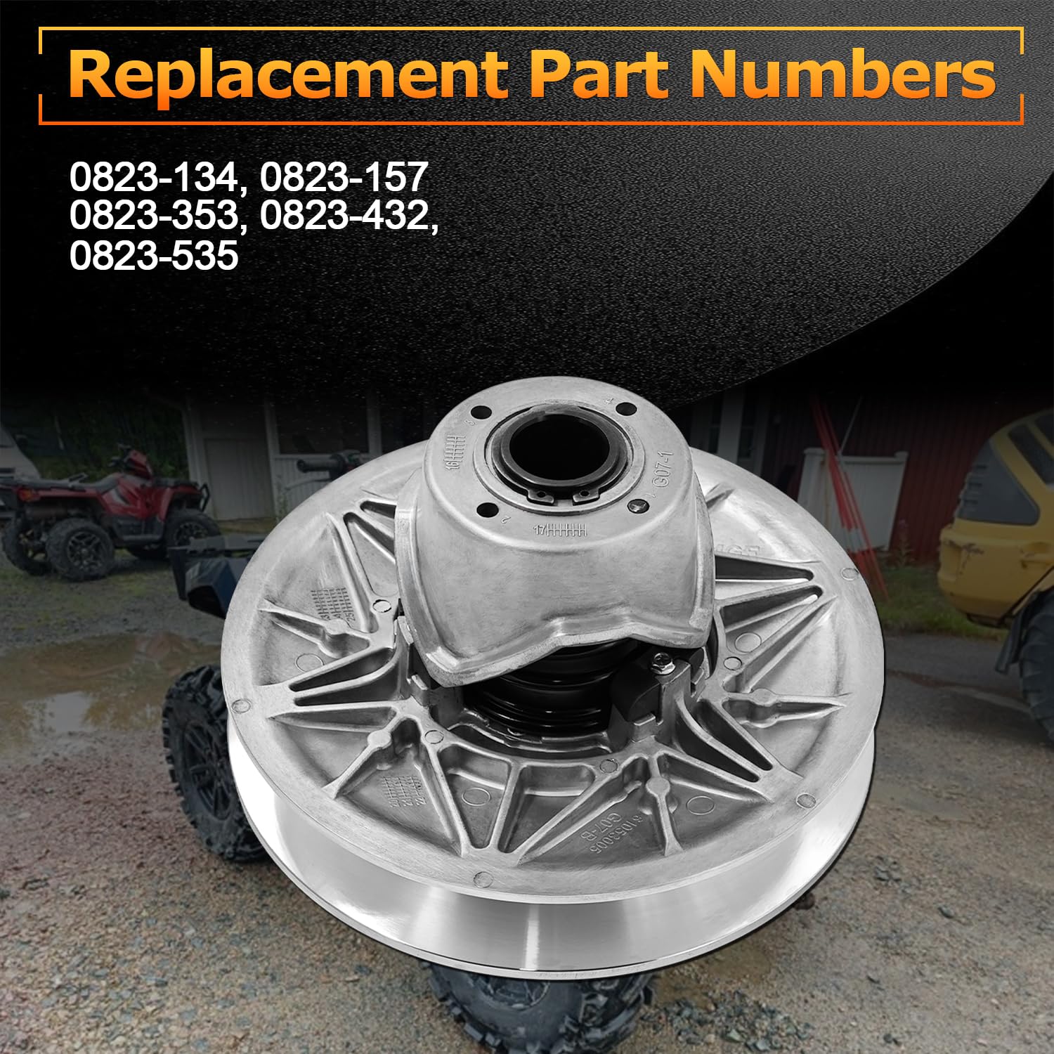 Amazon.com: Yutmatin 0823-535 Secondary Driven Clutch Compatible