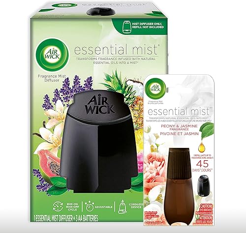 Artilugio esencial de niebla + recarga de peonía y jazmín