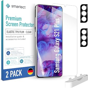smartect TPU Protective Film 2 + 2 Pieces for Samsung Galaxy S21 Plus