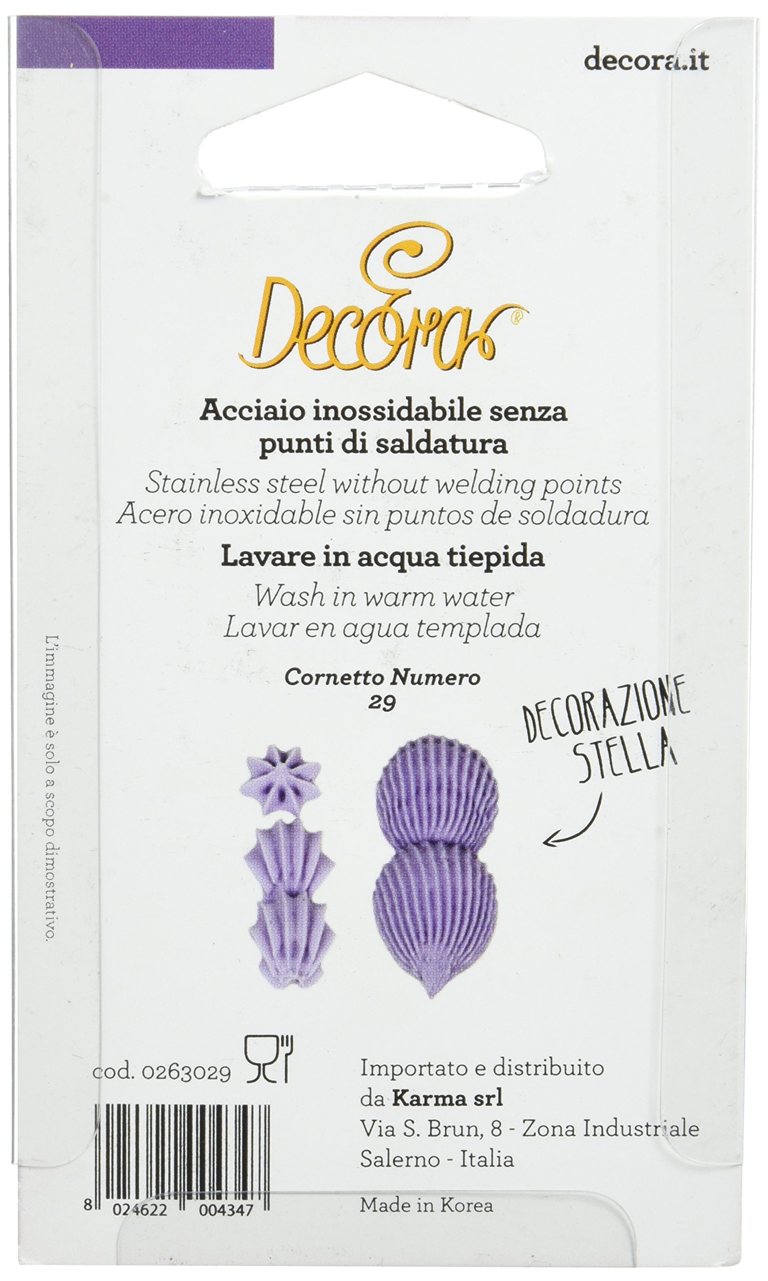 Decora 0263115 Edelstahl-Tülle 115 - Perfekt Für Gezackte Blätter & Back-Dekoration