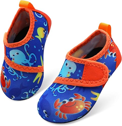 storeofbaby Zapatos de agua para bebés, niños y niñas, calcetines acuáticos de secado rápido para natación, playa, piscina