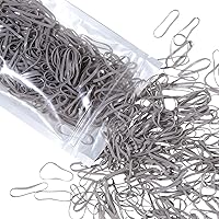 Vista 9 de Teenitor - Bandas elásticas para el cabello negras, 300 unidades de bandas de goma para el cabello, bandas elásticas suaves