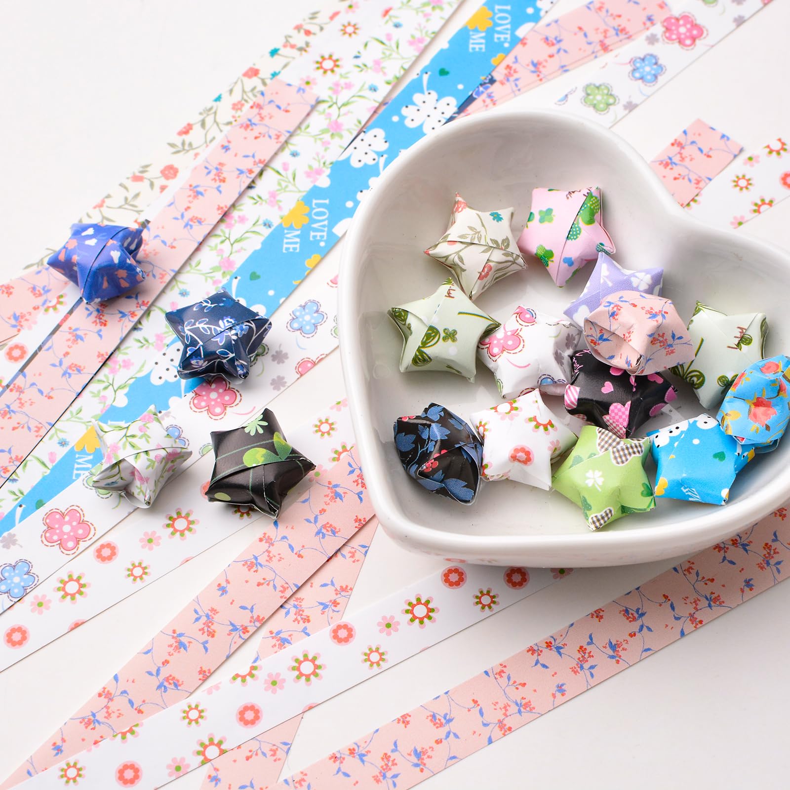 YEJAHY 420 vellen lichtpapier voor origami-sterren - in het