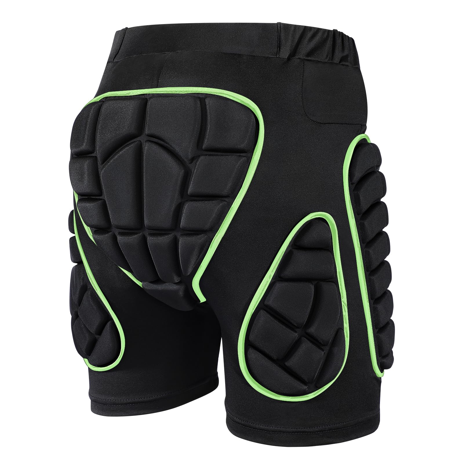 OHMOTOR Padded Shorts Snowboarding Skiing for Women Men, Skating Butt Pad Guard, Impact Crash Pants Shorts Hip Protection