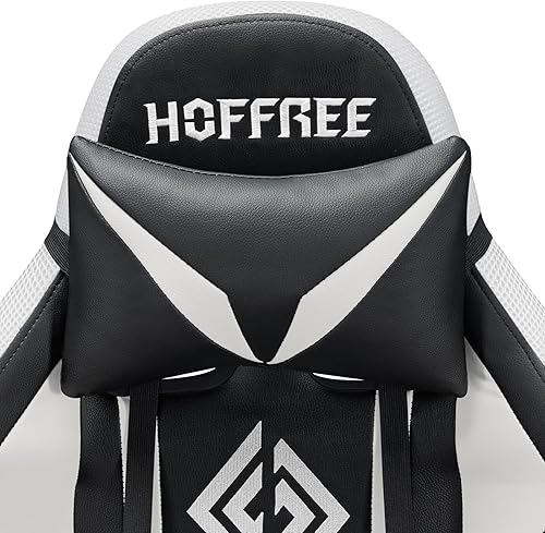Miniatura 6 de HOFFREE Silla de Juegos RGB con Altavoces, Silla de Juego para Computadora con Masaje, Luces LED y Reposapiés, Silla de Juego de Respaldo Alto para
