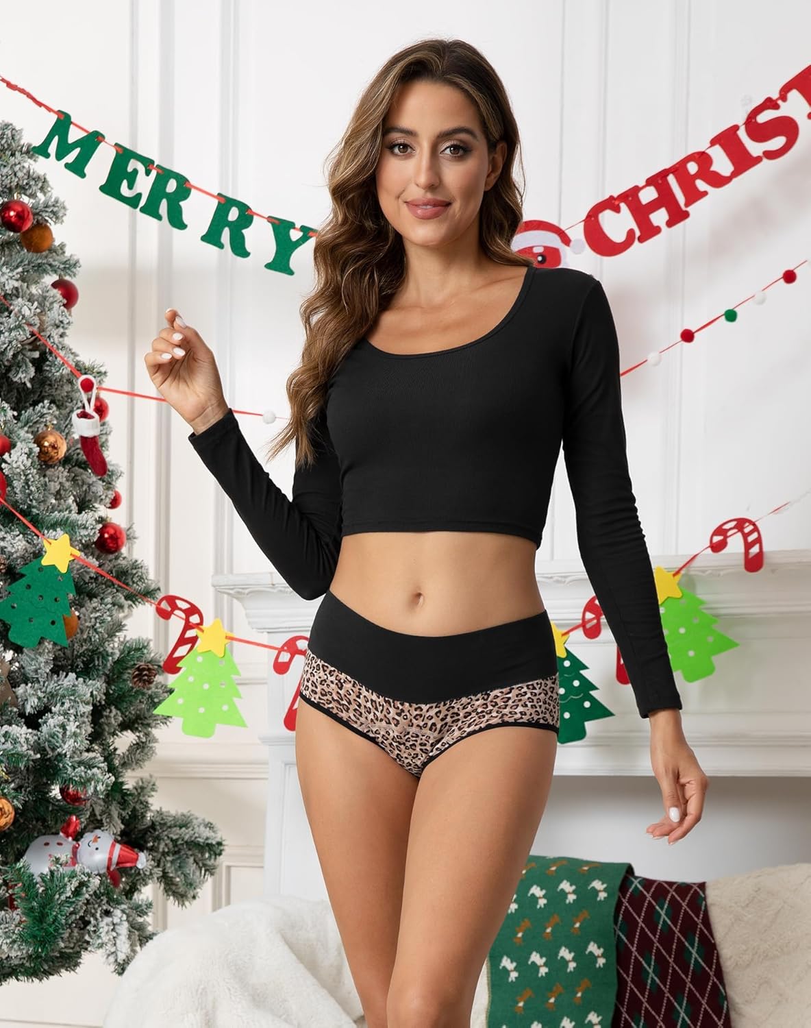 INNERSY Period Underwear for Women Leakproof High Waisted Menstrual Cotton Panties 3 Pack - Image 2