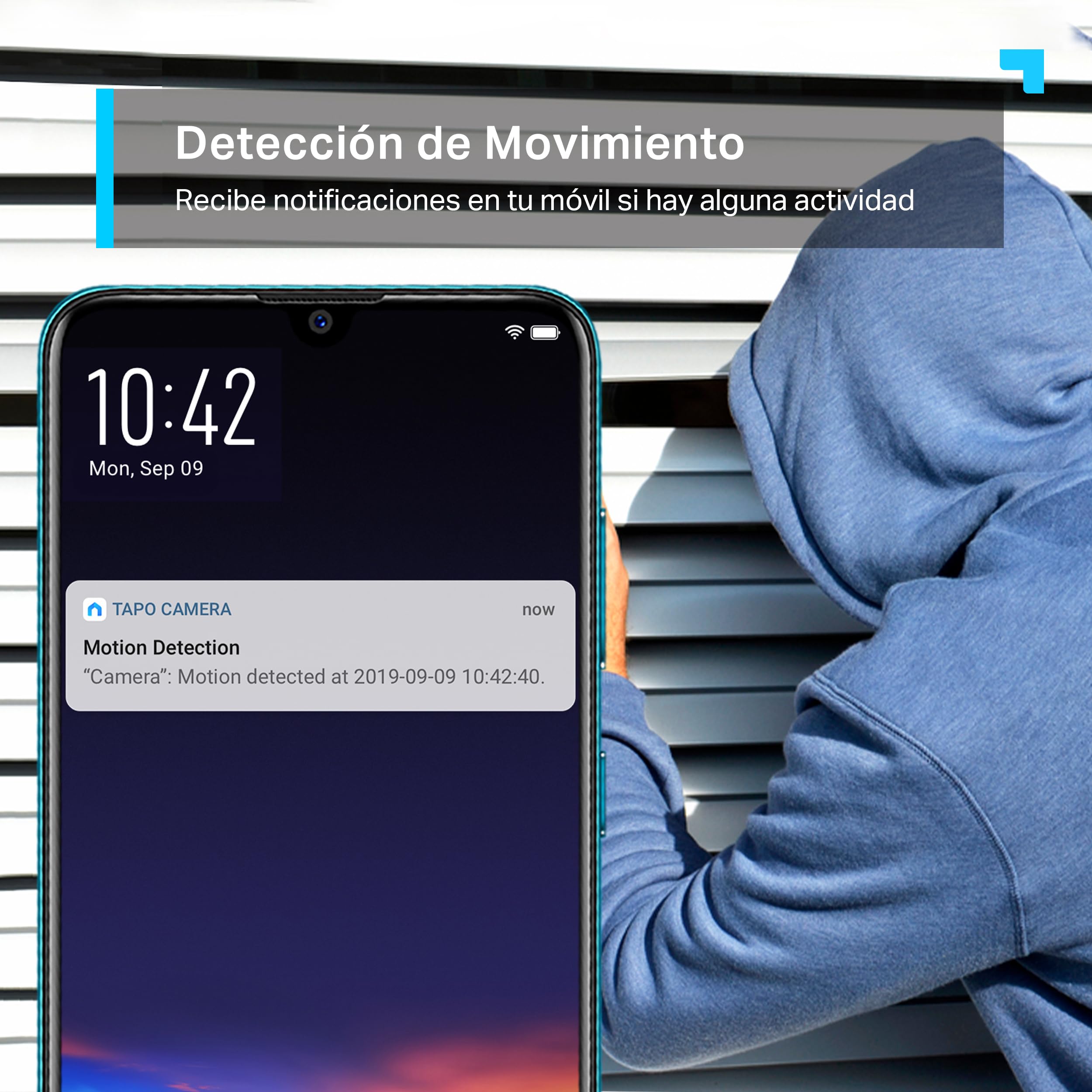 Tapo C210P2 - Cámara de Vigilancia WiFi Interior 360º, 2K 3MP, Detección IA | Detección Movimiento, Personas y Llanto de Bebé. Visión Nocturna. Alarma Luz y Sonido. Almacenamiento Local o Nube. App Tapo.