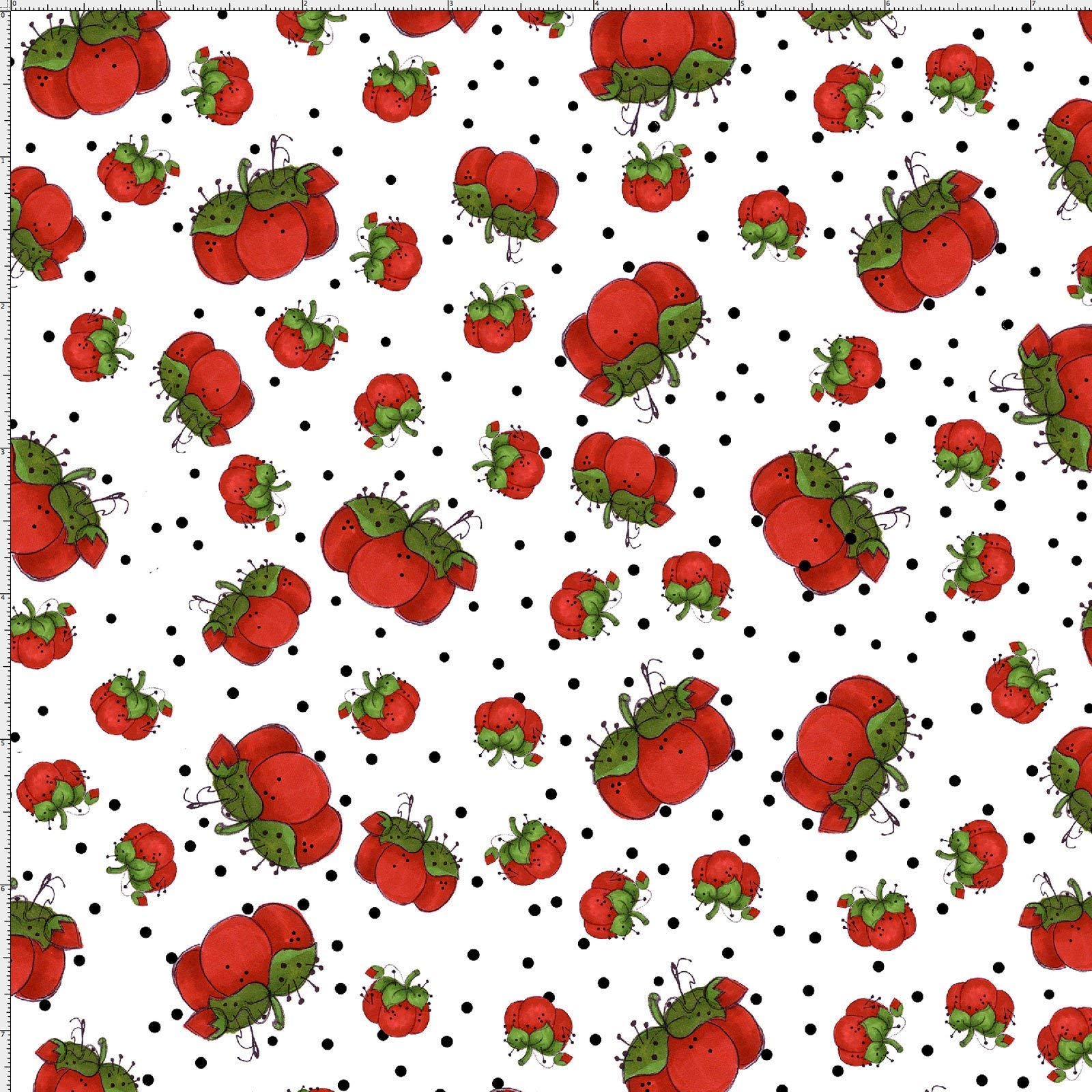 Amazon | Loralie designs Sew Curious Pin Dots 45cmx54cm