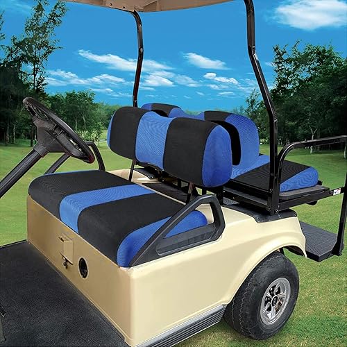 Miniatura 115 de Juego de fundas de asiento de carrito de golf, fundas para asientos delanteros de carrito de golf, ajuste para Club Car Precedent OEM, cojín