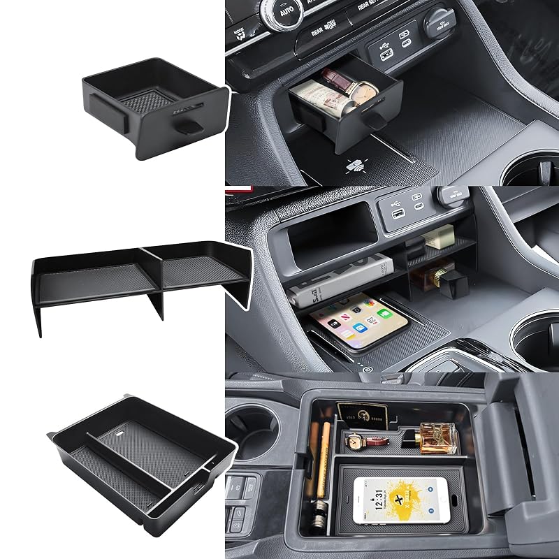 Kit organizador interno 3 em 1 para console central, apoio de braço e porta-luvas Honda Pilot e Passport X-TKER XK100-HE