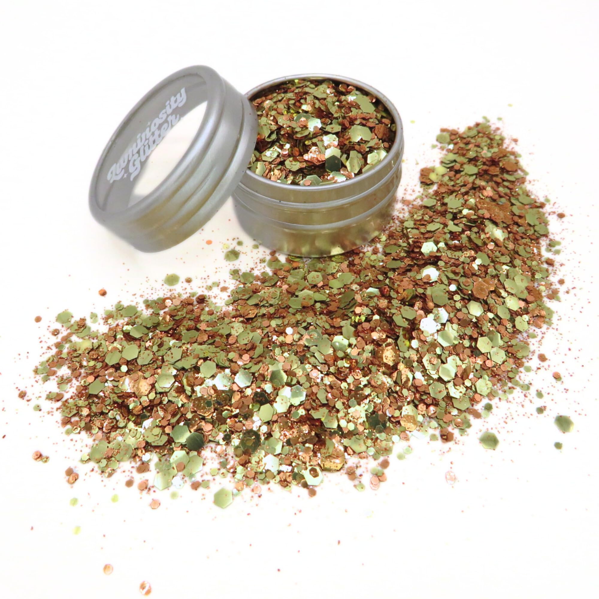 Pumpkin Spice Eco Glitter - Biodegradable Chunky Glitter for Makeup Autumn Festivals, 6g Pot - Genuine Bioglitter, Cosmetic Glitter - Image 3