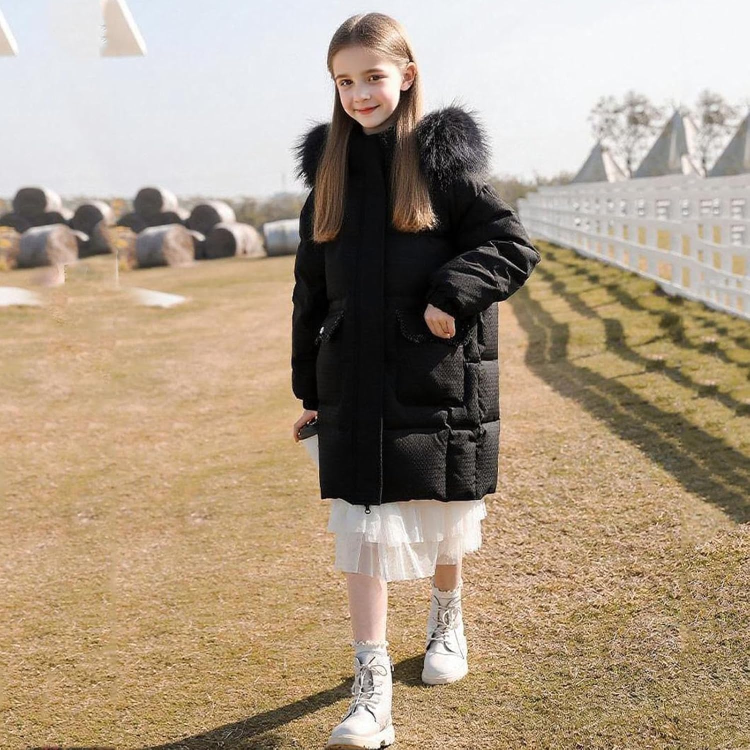 Girls Boys Winter Warm Puffer Padded Coats Quilted Lightweight Hooded Long Jackets Casual Baggy Outwear Trendy 2025