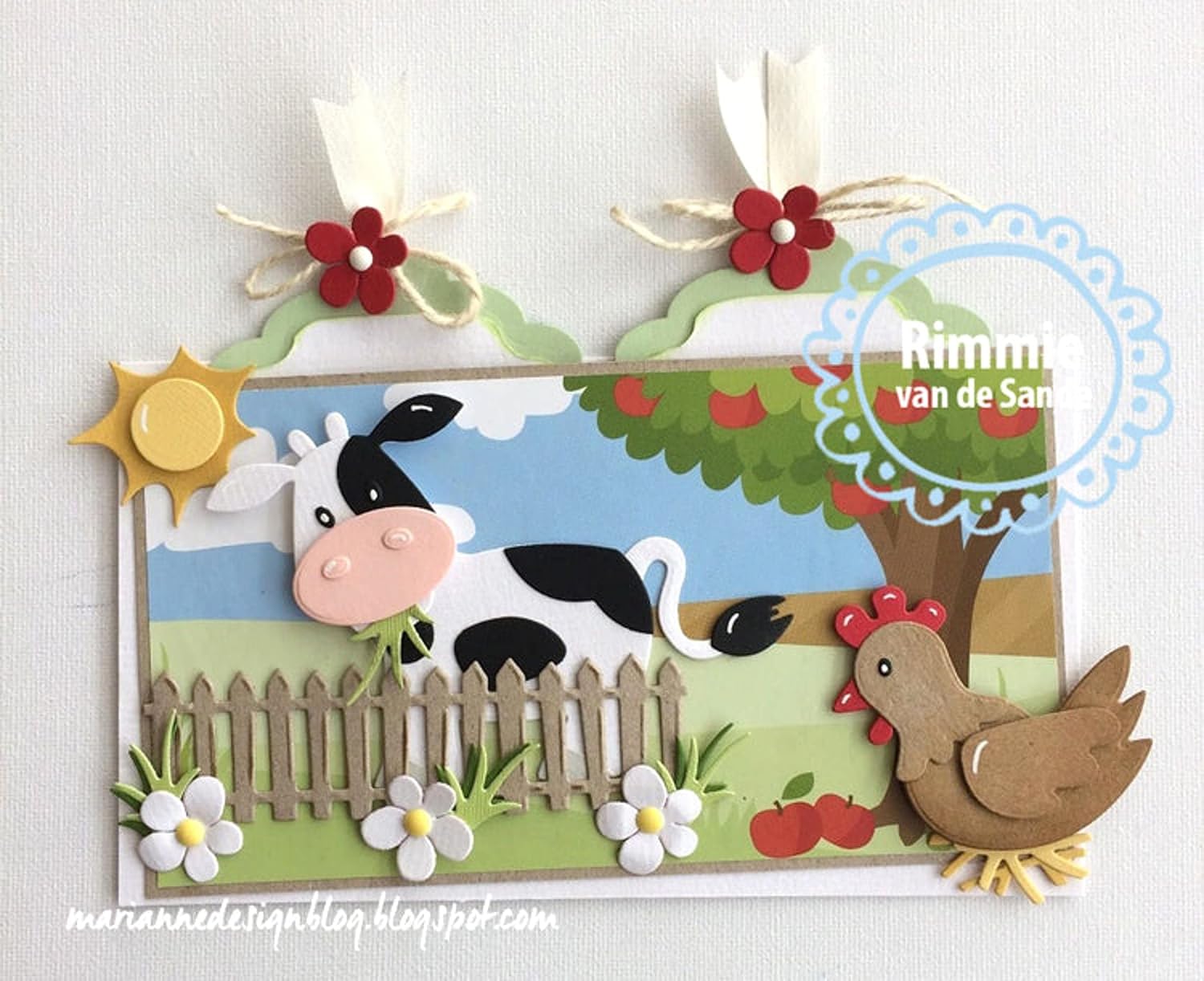 Marianne Design Collectables Eline's Cow Die, Metal, Pink, 21 x 15.4 x 0.2 cm