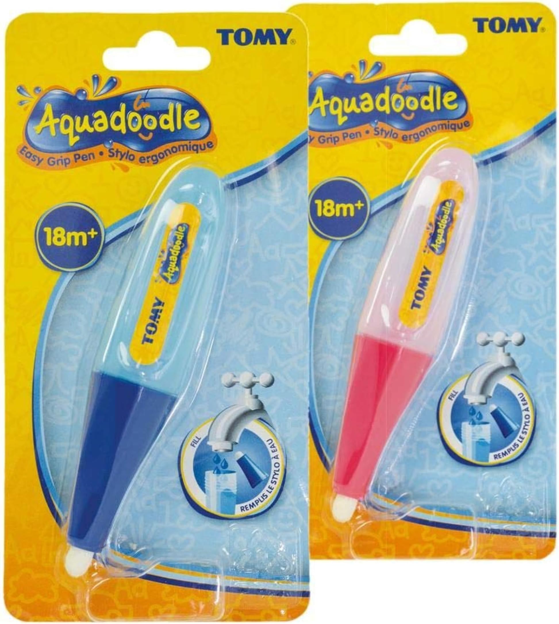 Aquadoodle Easy Grip Water Pen, Mess Free Colouring Water Mats, Toy Baby Accessory, Suitable for Babies, Boys and Girls Aged 18 Months+ Easy Grip Pen