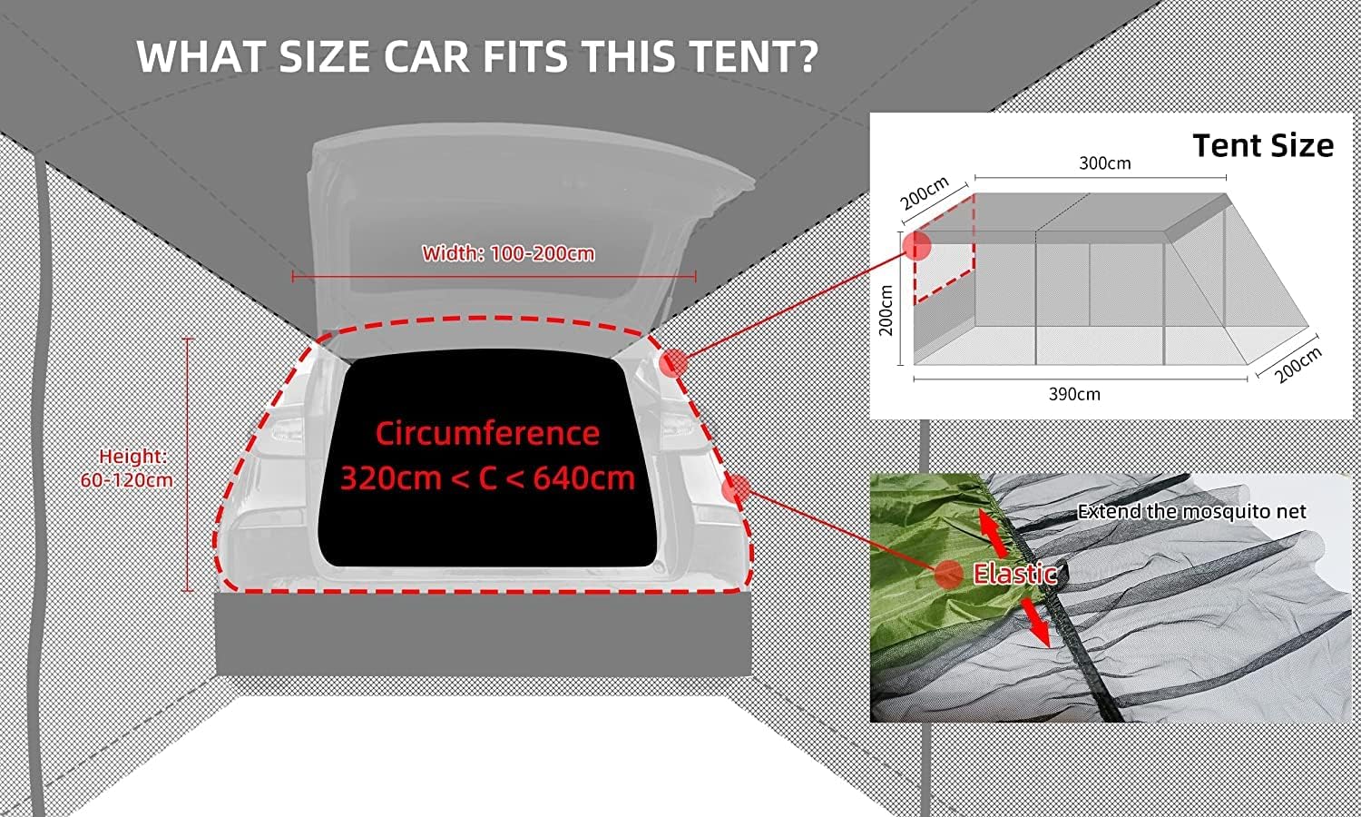Car Awning Sun Shelter with Mosquito Net,Portable Outdoor Camping Car Travel,Roof Tent,Universal Car Rear or laternal Door of The car Tent Car Awning Sun Shelter with Mosquito Net,Portable Outdoor Camping Car Travel,Roof Tent,Universal Car Rear or laternal Door of The car Tent