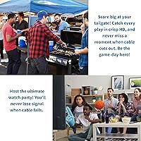 Vista 9 de Antennas Direct ClearStream Flex - Antena de TV amplificada para interiores, UHF VHF, multidireccional, reversible, rango de más de 50 millas