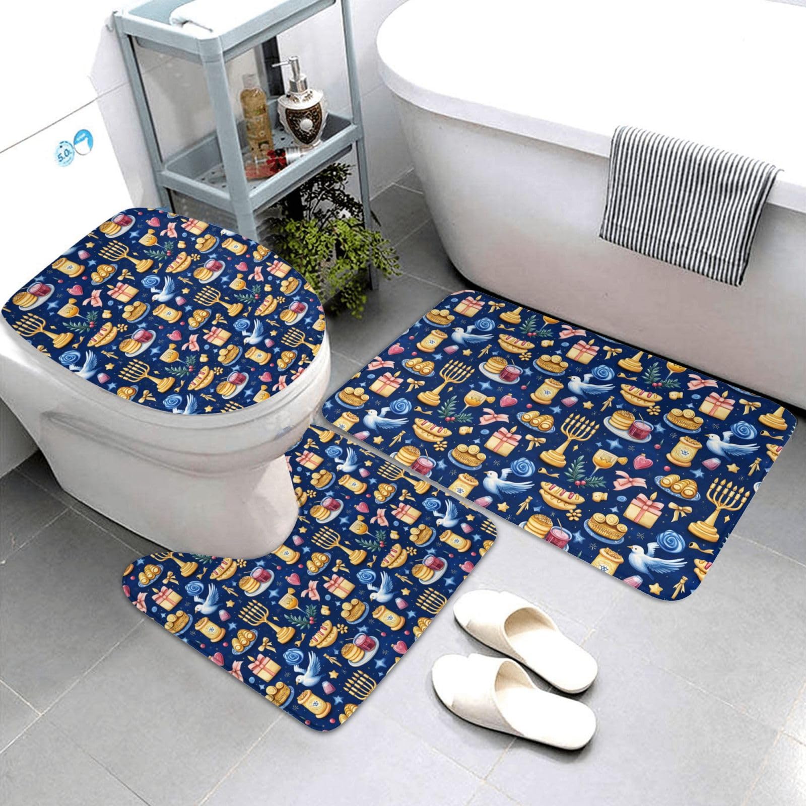 Tapis de salle de bain ultra absorbant et antidérapant lavable