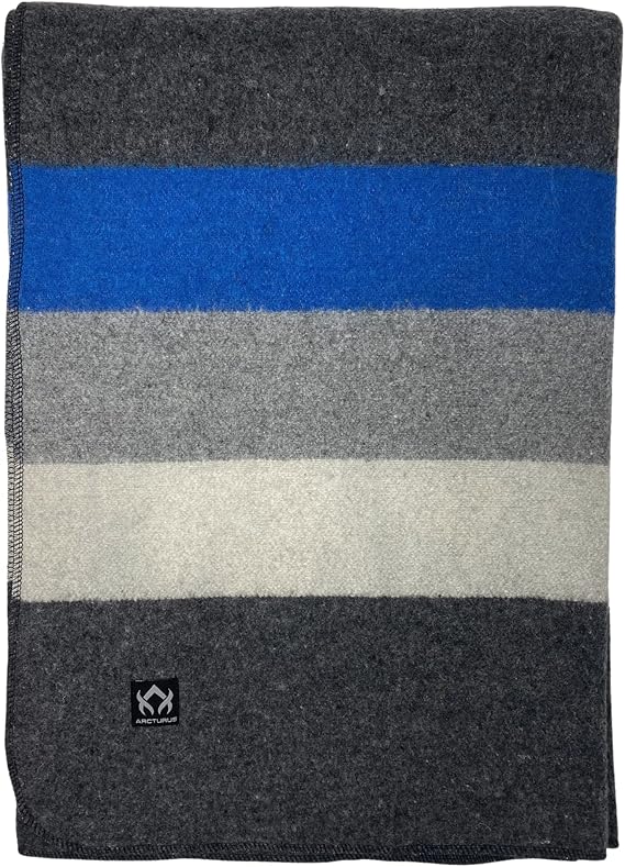Arcturus Rainier Wool Blanket 4.5lbs Warm, Heavy, Washable, Large Great for
