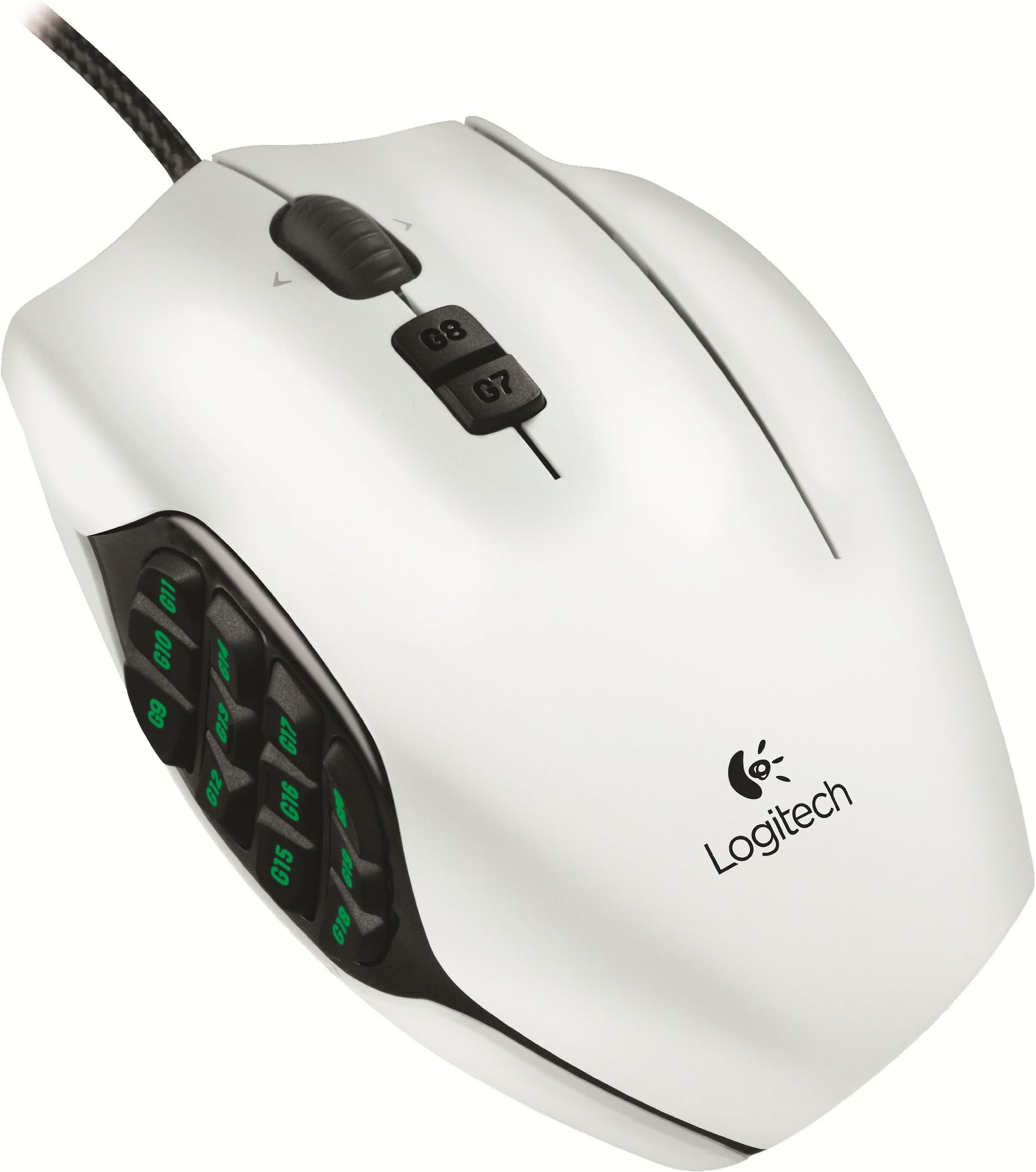 Logitech G600 MMO Gaming Mouse White