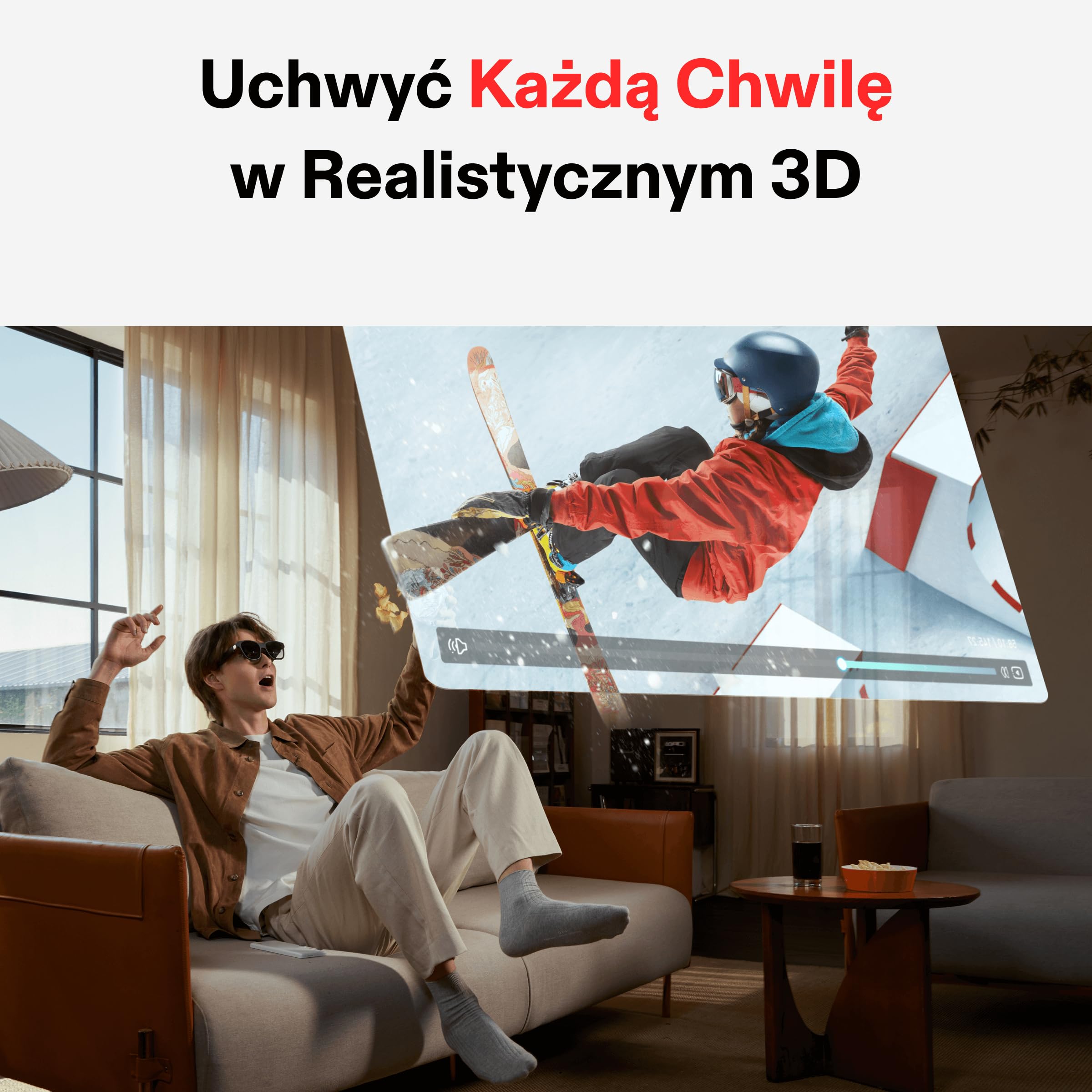 XREAL Beam Pro (WiFi: 8G+256G), Urządzenie do Obliczeń Przestrzennych dla XREAL AR Okularów, Kamera 3D 50MP, Wyświetlacz 1080p 90 Hz, System Android14 NebulaOS+Google Play, WiFi 6, Bluetooth 5.2