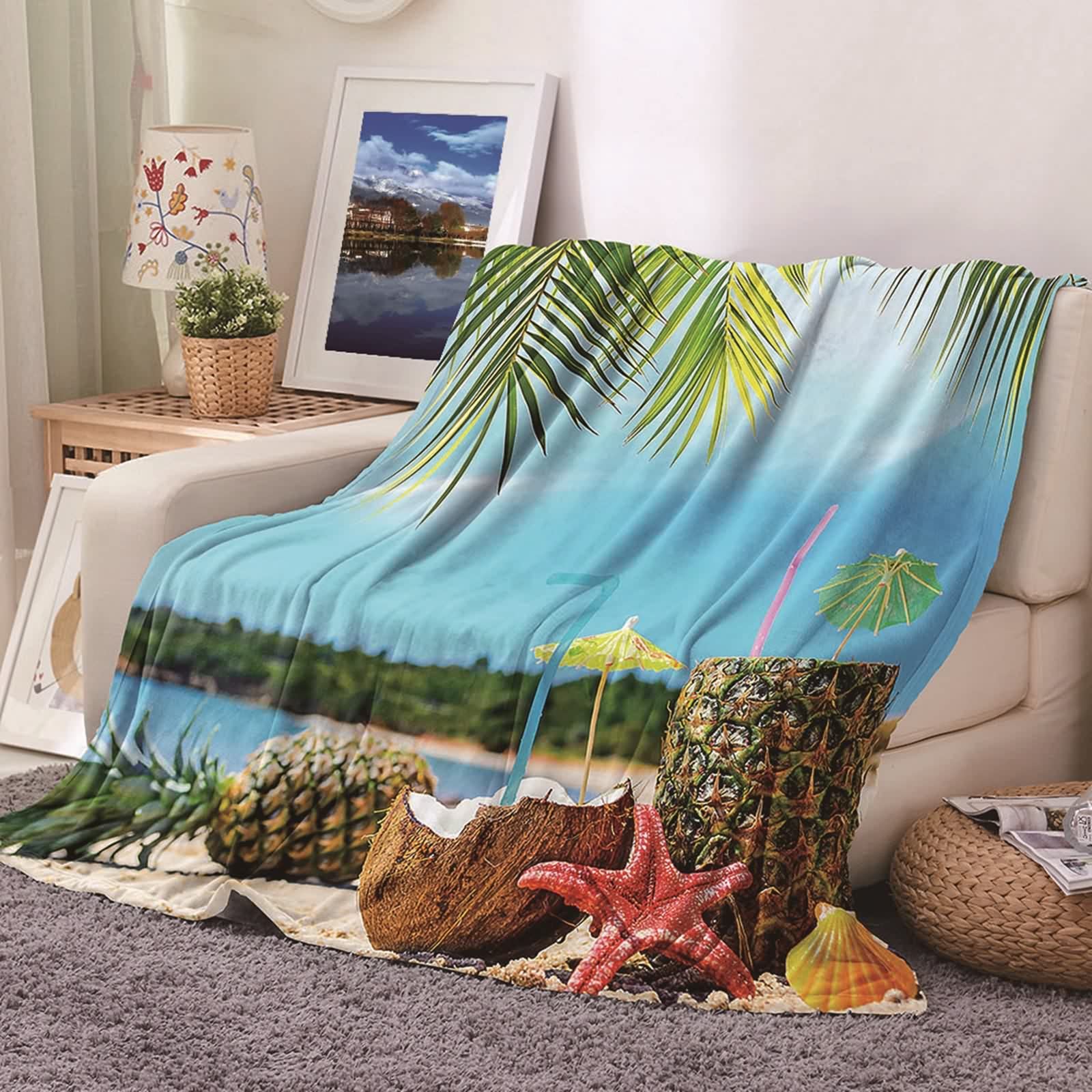Couverture chaude hiver lit 180x220 grand plaid canapé doux