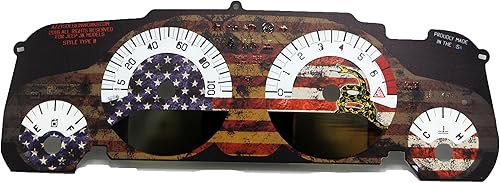 Azzy's Design Works Dont Tread On Me - Kit de cara de calibre de bandera de Estados Unidos tipo A - CEL en pantalla digital, compatible con Jeep