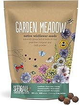 SEEDBALL Garden Meadow Seed Bombs – 100 Seed Balls Per Pack | Pollinator Friendly Wildflower Seeds - Clay Protected Seed Bomb for Bees, Butterflies, Birds & Garden Wildlife