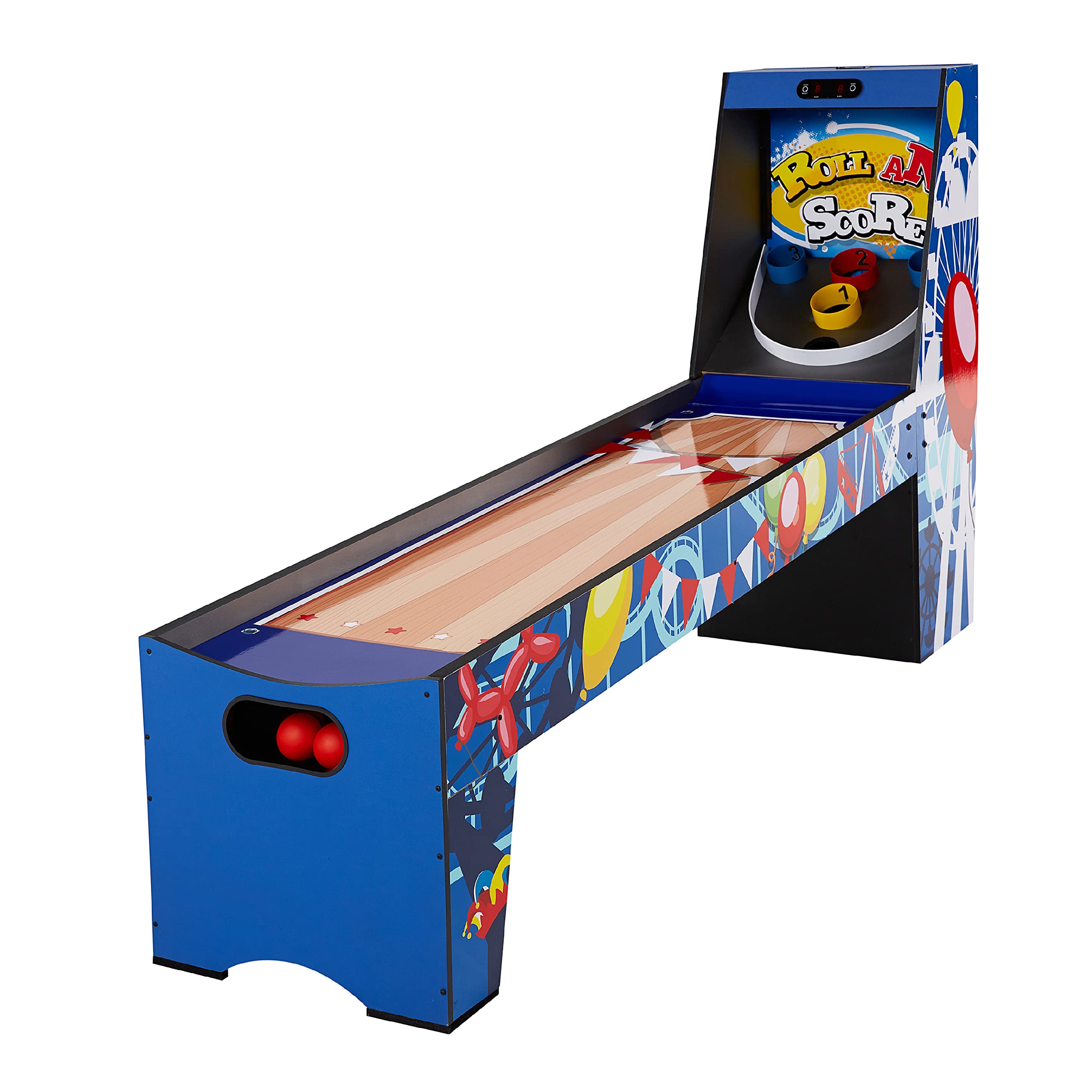 MD Sports Roll & Score Arcade Game, 87" Durable Electronic Scoring with Sound Effects and Game Balls, Perfect for Family Game Rooms