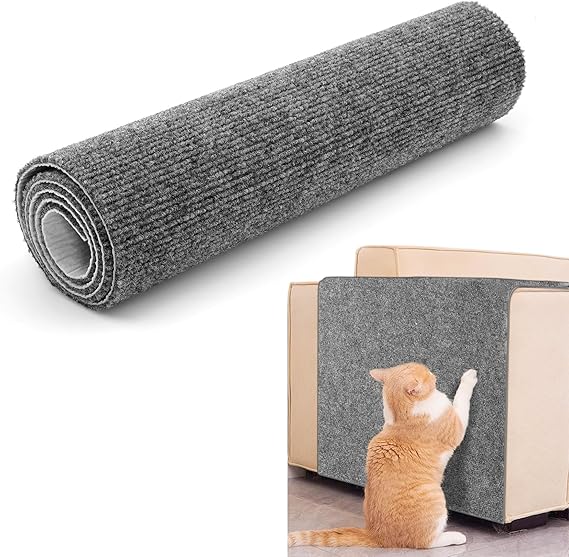 Upgraded Trimmable Cat Scratching Post Carpet Covered 39.4″x15.8″, Self-Adhesive Cat Scratching Post Carpet Cat Tree Shelves Steps Replacement Parts Mat Cat Scratcher for Couch Furniture Protector Upgraded Trimmable Cat Scratching Post Carpet Covered 39.4″x15.8″, Self-Adhesive Cat Scratching Post Carpet Cat Tree Shelves Steps Replacement Parts Mat Cat Scratcher for Couch Furniture Protector