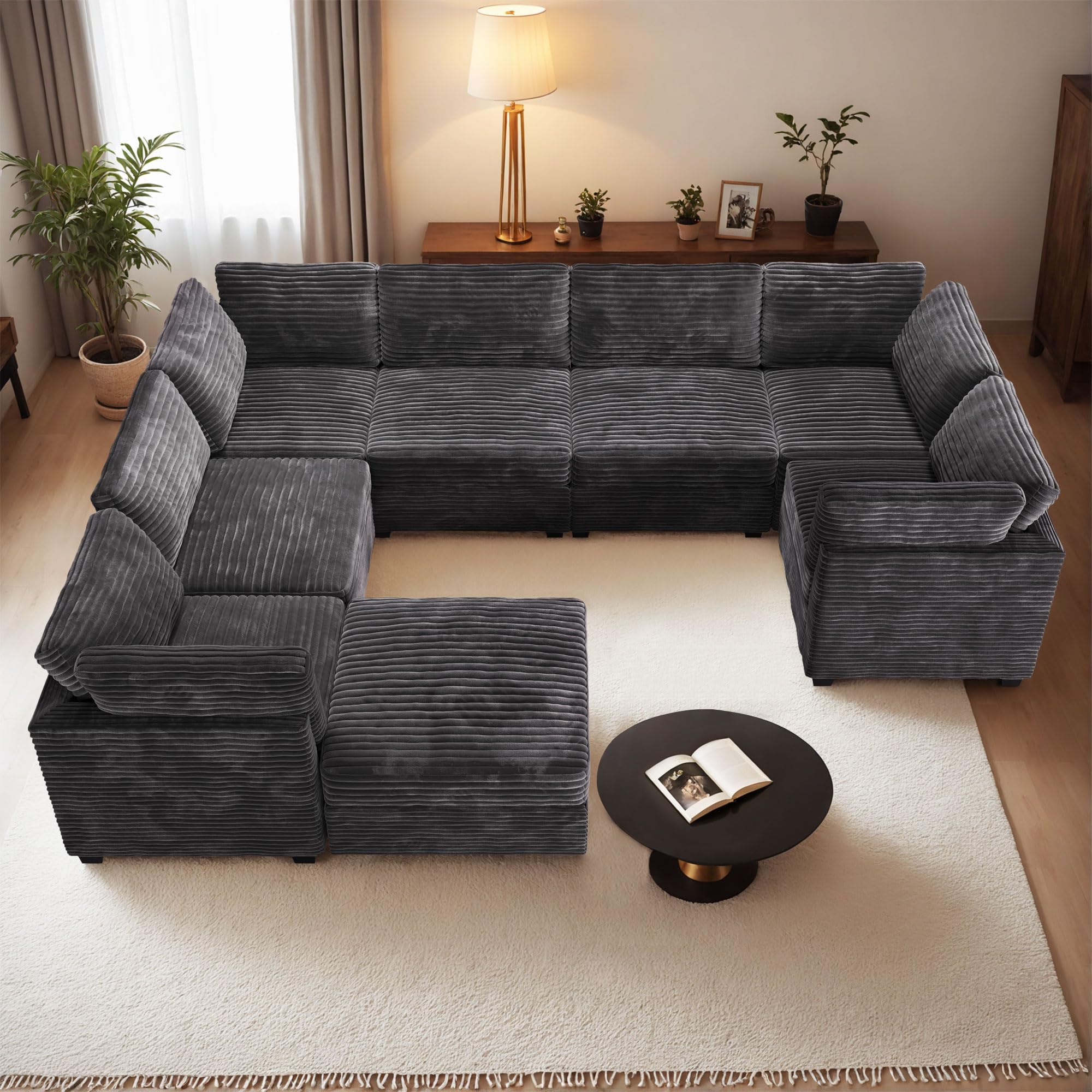 HOOOWOOO Modular Sectional Sofa (Corner Part Of Sectional Only)