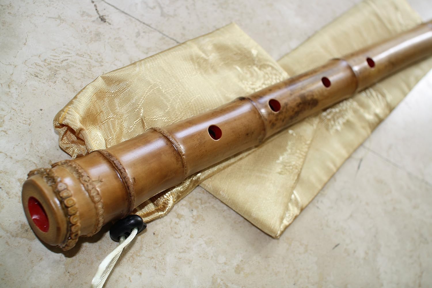 2.1 Pentatonic Shakuhachi with Root End 5 Holes w. KINKO Wudaguji. Zen Instrument