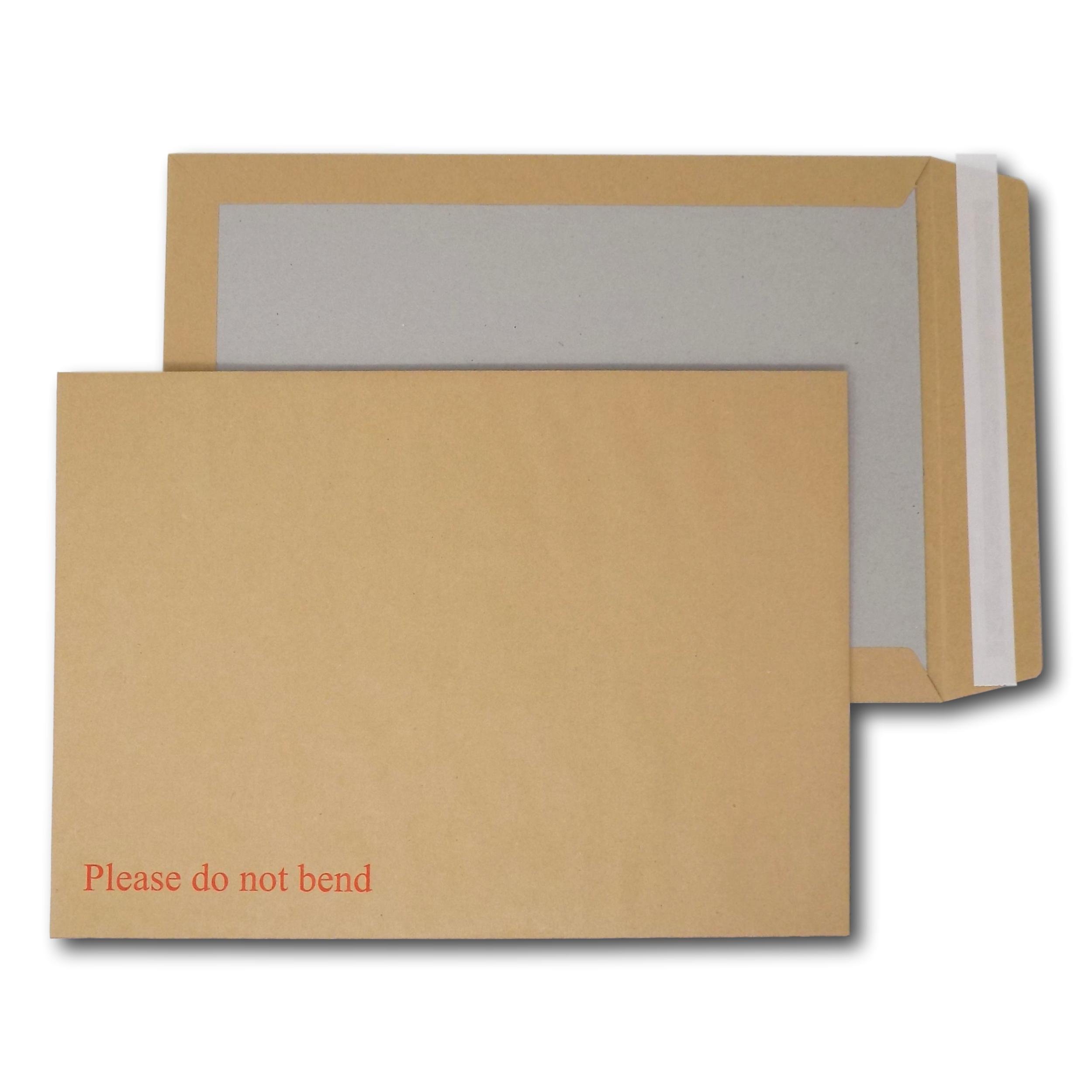 B4 / C4 Manilla Board Backed PLEASE DO NOT BEND Printed Envelopes 352MM X 249MM - View #3