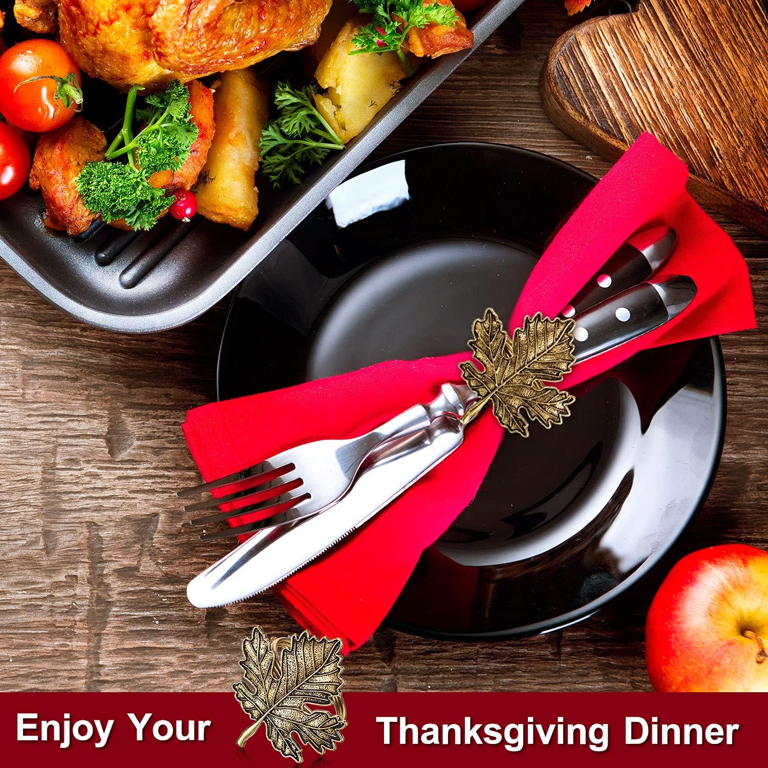 Patelai 12 Pieces Thanksgiving Napkin Ring Set Including Fall Leaf Napkin Rings Halloween Pumpkin Napkin Holders Maple Pumpkin Napkin Ring Kit for Thanksgiving Halloween Supply (Pumpkin, Maple Leaf) : Home & Kitchen
