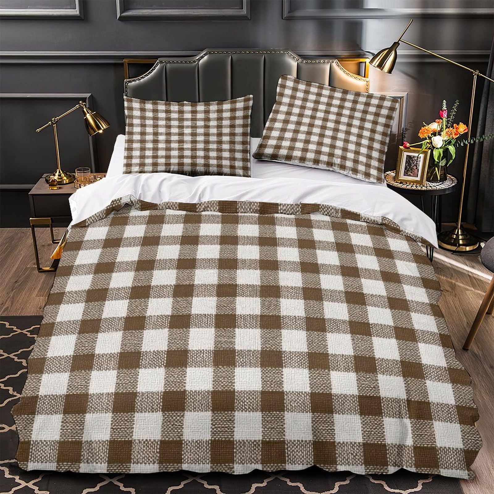 Linge de lit hypoallergénique contre les allergies parure 220x240cm