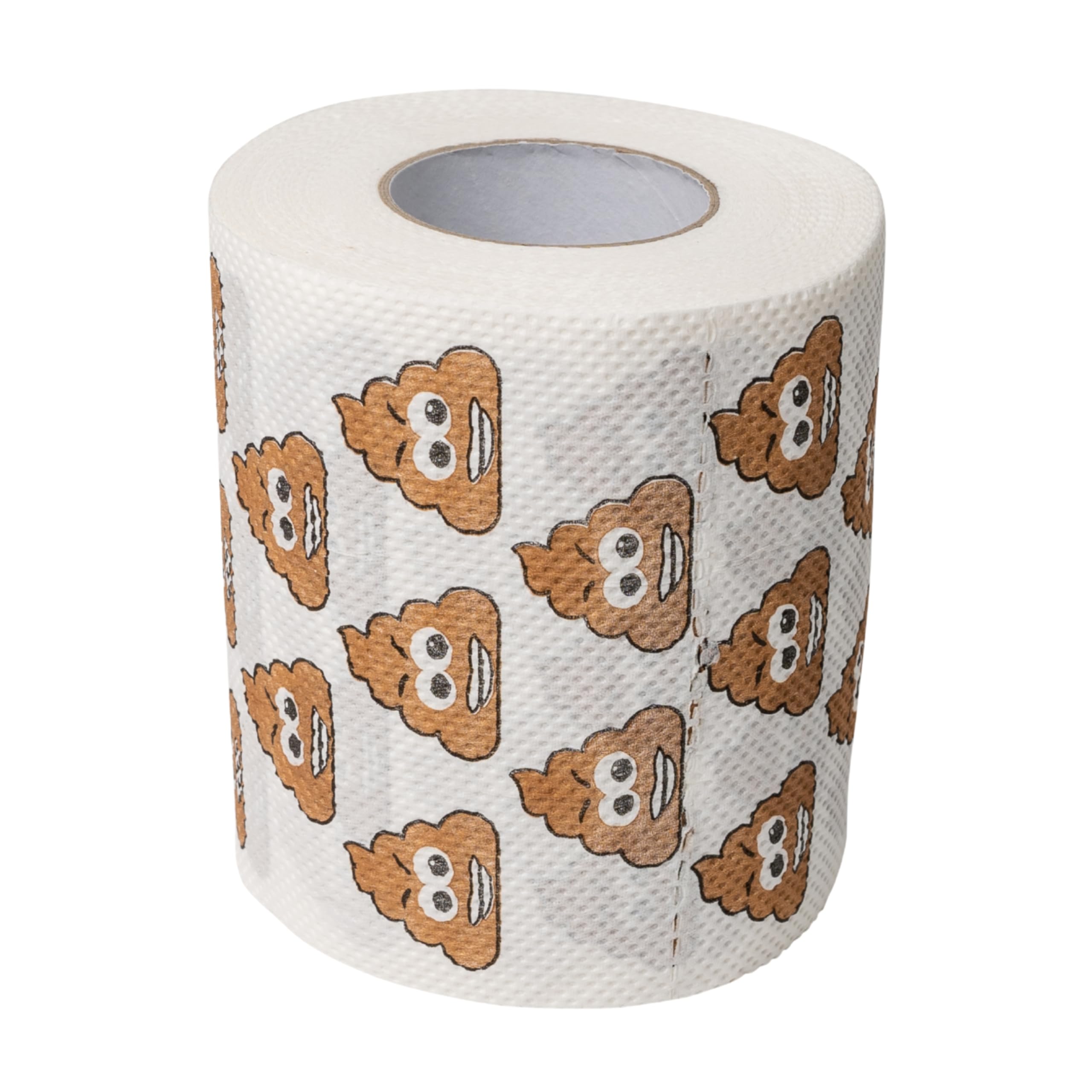 Poop Emoji papier toaletowy, 2 rolki, dla miłośników emotikonów Smiling Poops, dekoracja toalety na jubileusz, zabawny papier toaletowy, zabawny papier toaletowy, artykuł na prezent, dekoracja