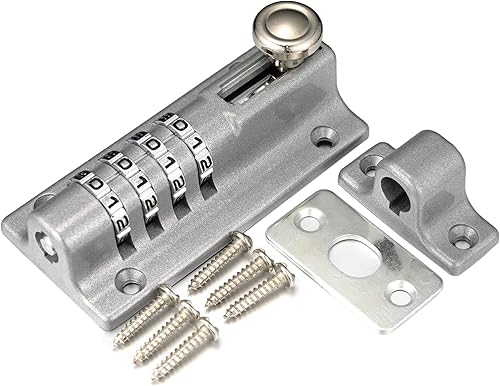 Miniatura 11 de Pestillo de puerta de perno deslizante, 7.8 pulgadas, de acero inoxidable sólido, resistente, para vallas, puertas de patio, garajes, dormitorios