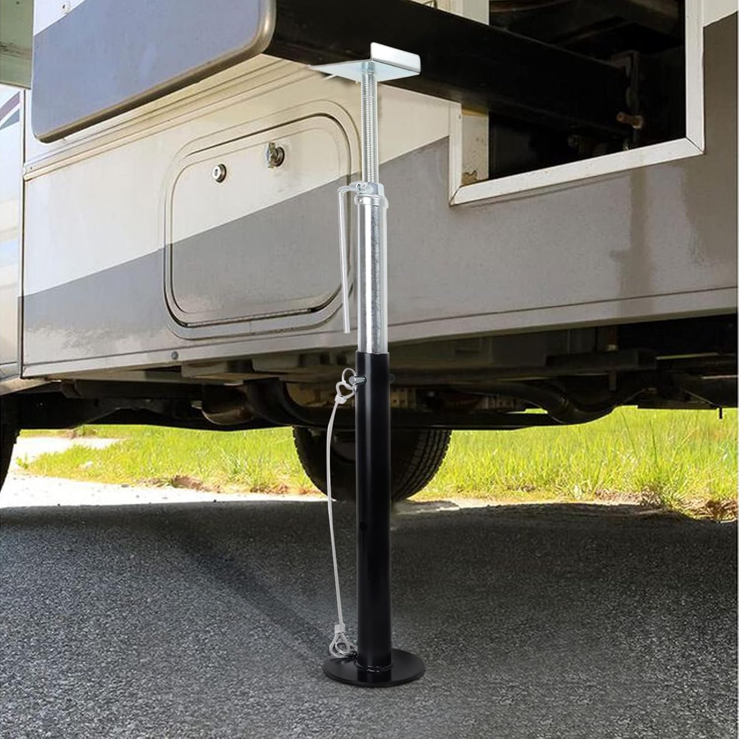 Slide Out Support Jacks Adjusts from 19" to 47", 5000lb Capacity for RV, Camper and Travel Trailer. (19" to 47") (2 Pack)