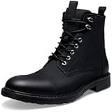 Mens Boots Motorcycle Casual Boots for Men Zipper Fashion Chukka Boots Mens