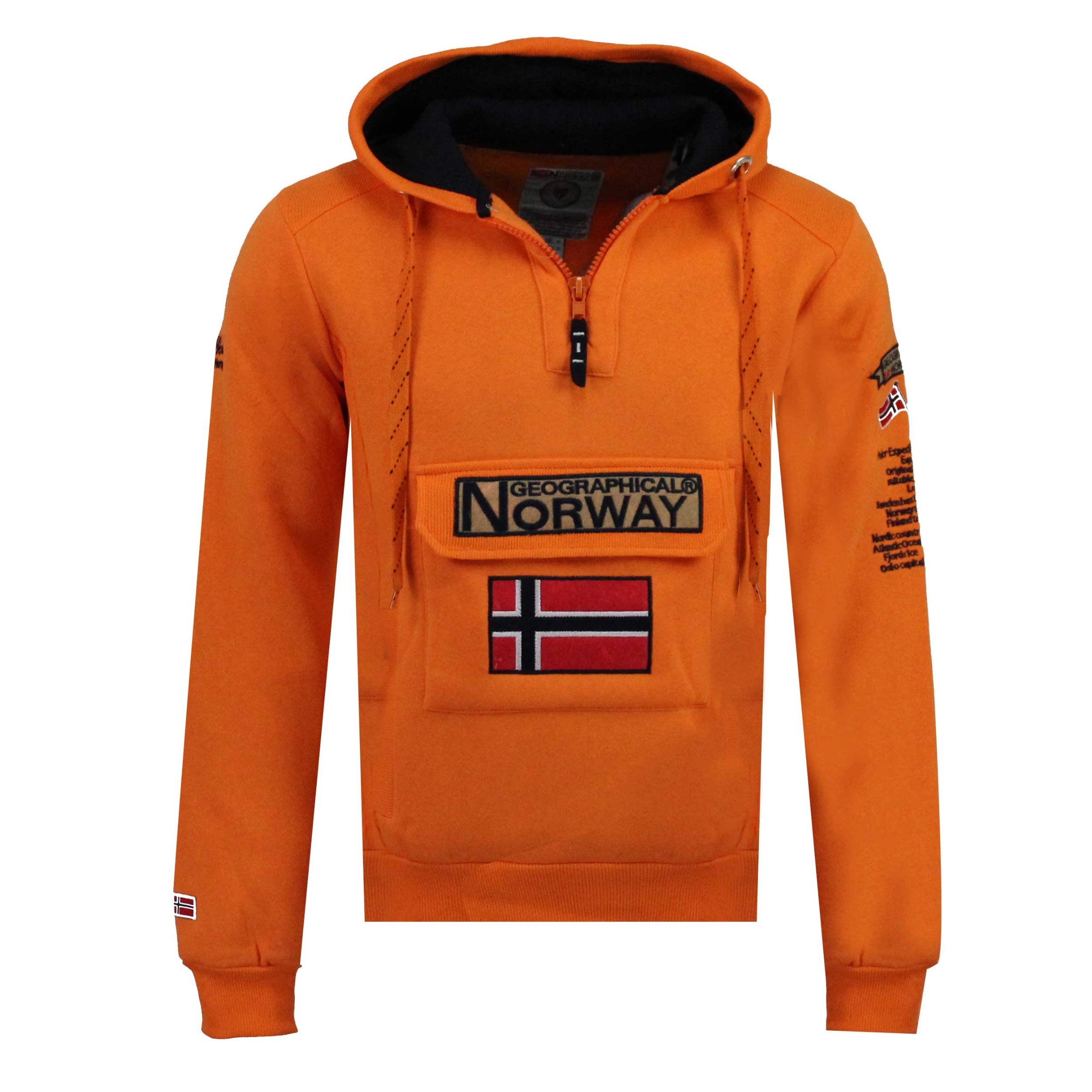 Sudadera Geographical Norway Naranja