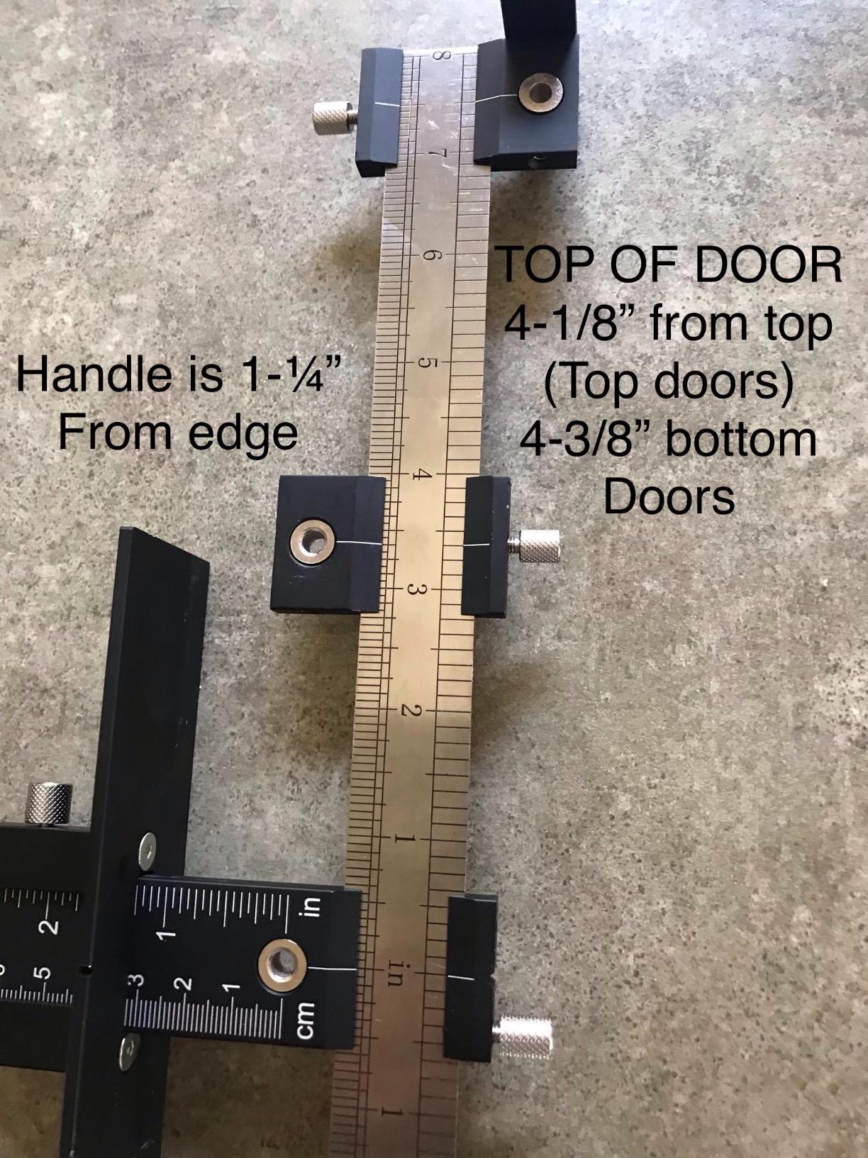 Valiant Hardware Jig Drawer Knobs and Pulls Template Tool for