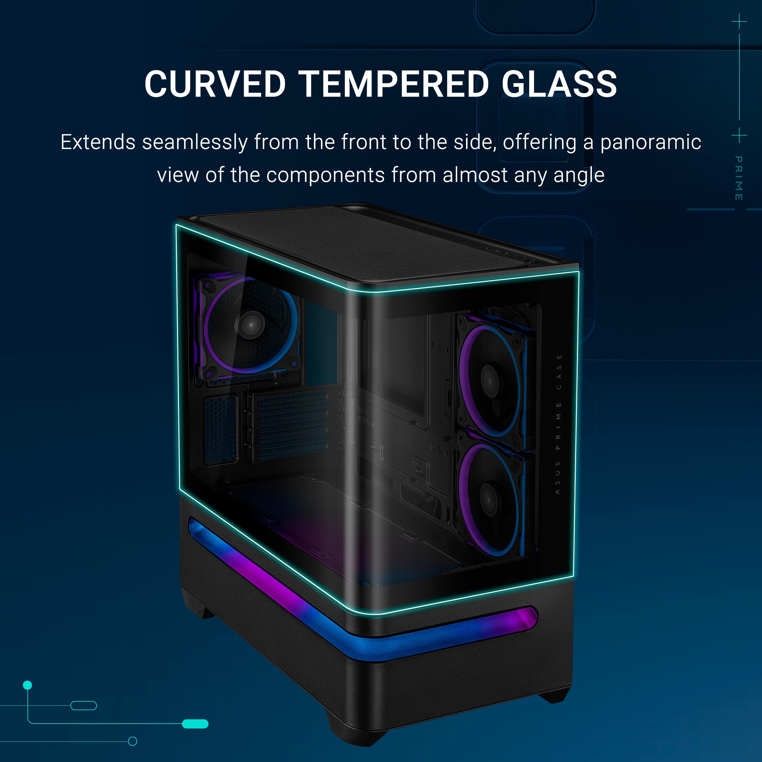 Amazon.com: ASUS Prime AP202 ARGB Black mATX pc case with Fully
