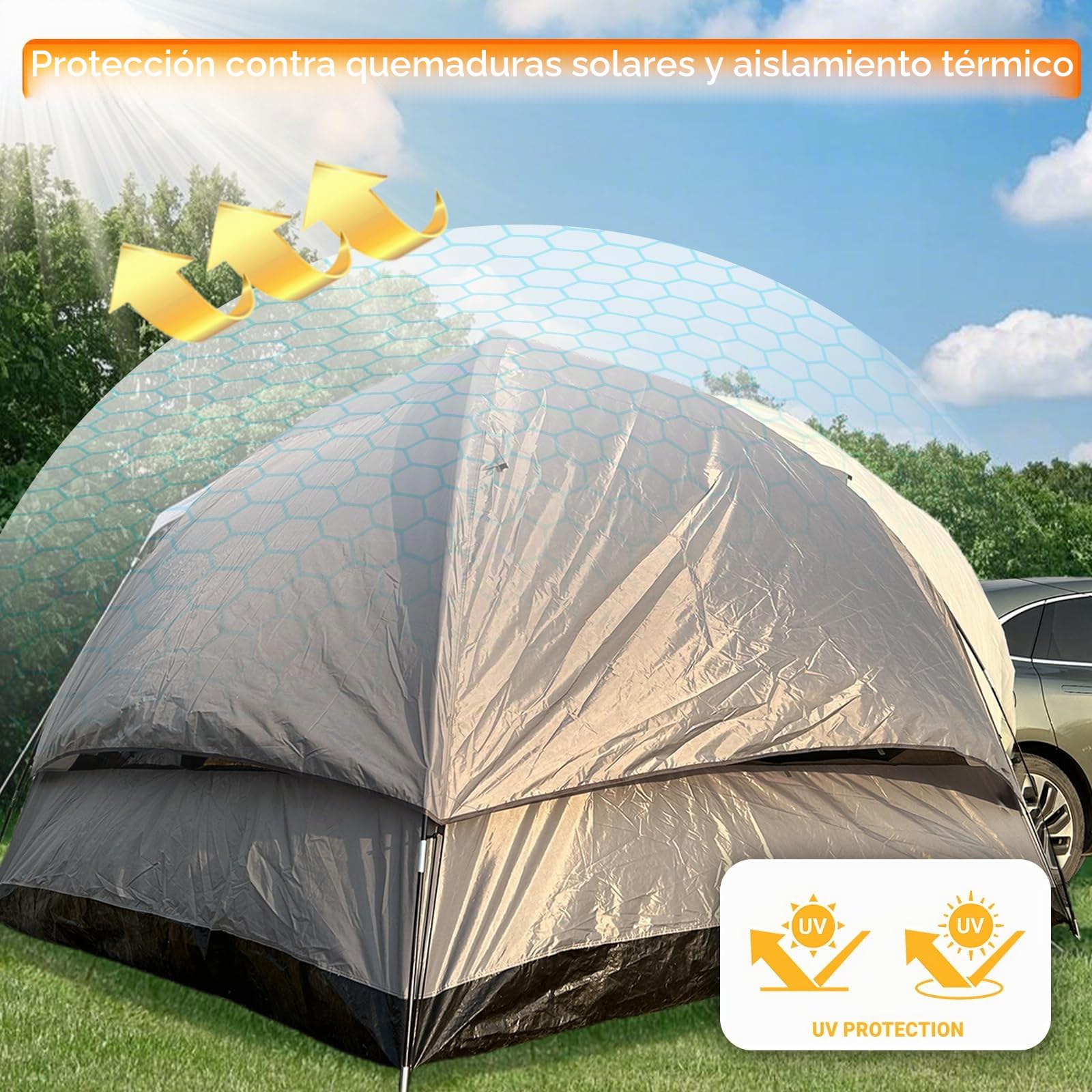 Tienda de campaña trasera para coche, aplicable a toldos de autobús, toldo con refuerzo, VW T5, VW T4, VW T6, toldo caravana T5 T6, accesorios de camping