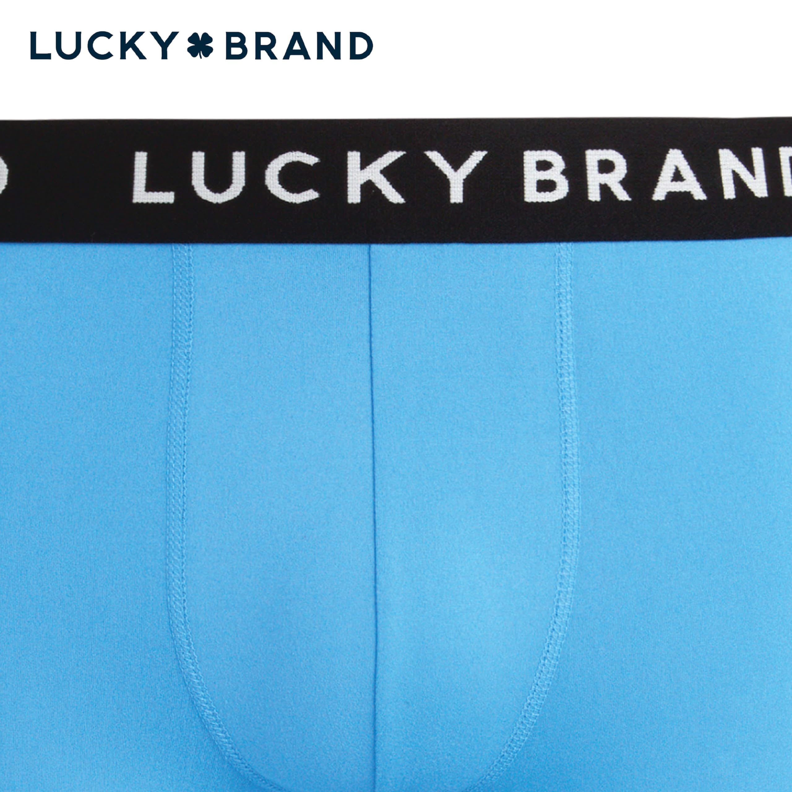 Lucky Brand Herren-Boxershorts, superweich, Stretch, Herren-Unterwäsche, Boxershorts ohne Eingriff, 6 Stück