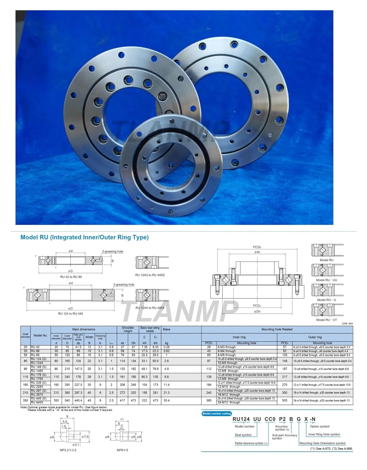 1pcs RU28UUCC0 /P5 CRBT105A /P5 Crossed Roller Rings RU28