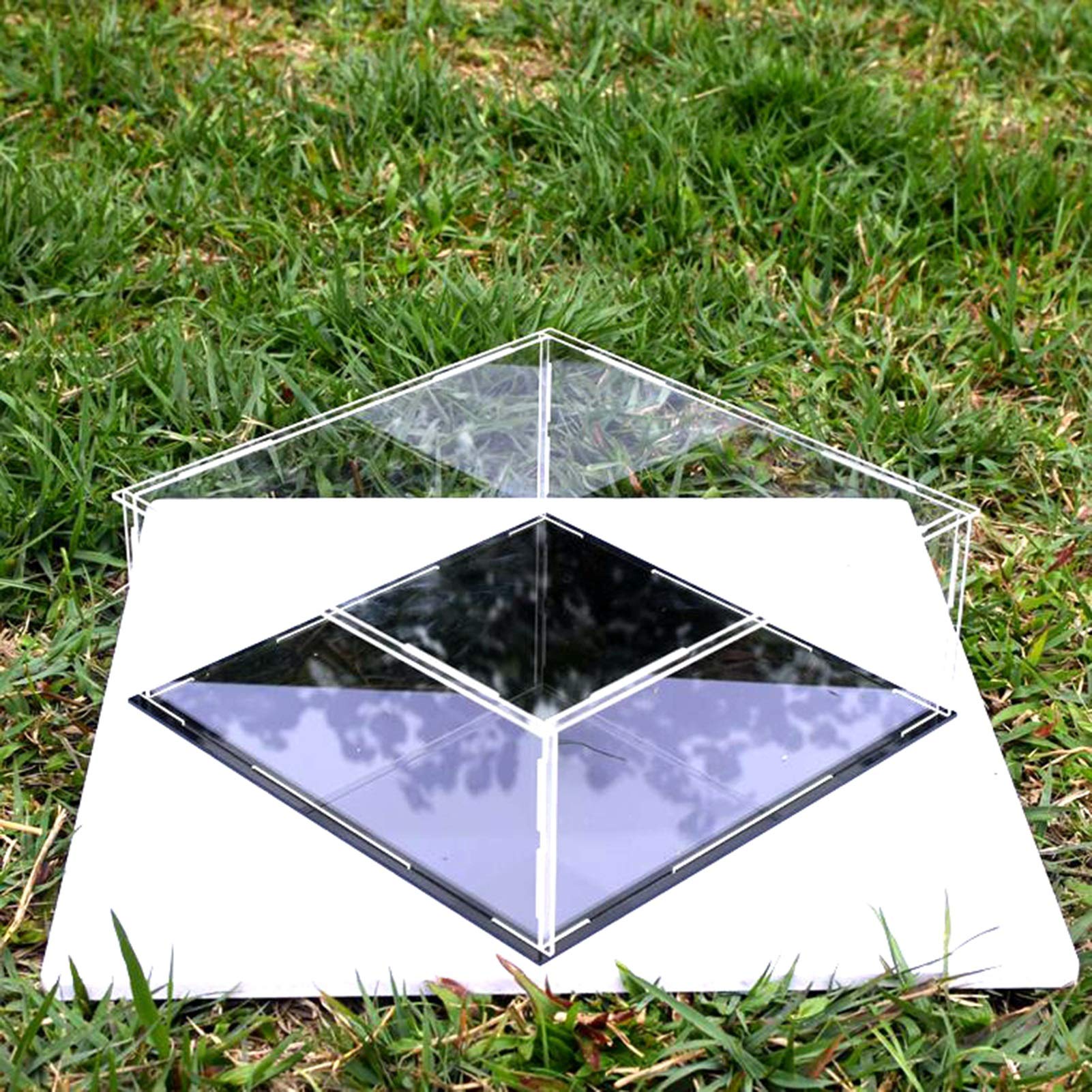 Durchsichtige Acryl-Vitrine, Acryl-Vitrine for Modelle, Transparent, Schwarz, Mehrere Größen(40x35x40CM)