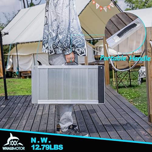 Miniatura 5 de Rampa portátil para silla de ruedas de 2 pies, rampa portátil plegable de aluminio antideslizante, rampas para sillas de ruedas para el hogar,