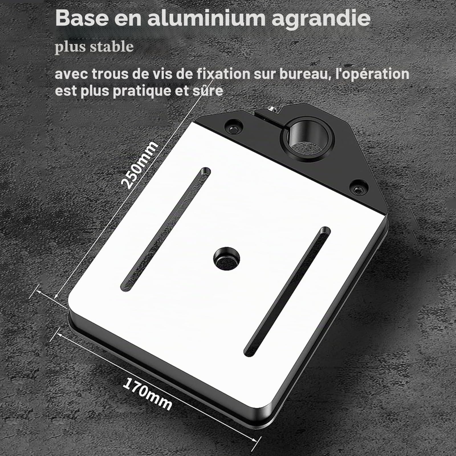 Support De Perceuse à Main, établi De Table, Support De Poinçon Réglable, Outil De Réparation Avec Base En Alliage D'aluminium, Intégrant Les Fonctions De Perçage, De Meulage Et De Découpe