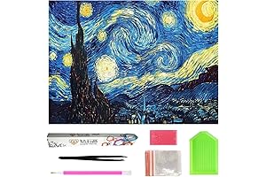 Full Drill 5D Diamond Painting Kits: Paint by Number Starry Night