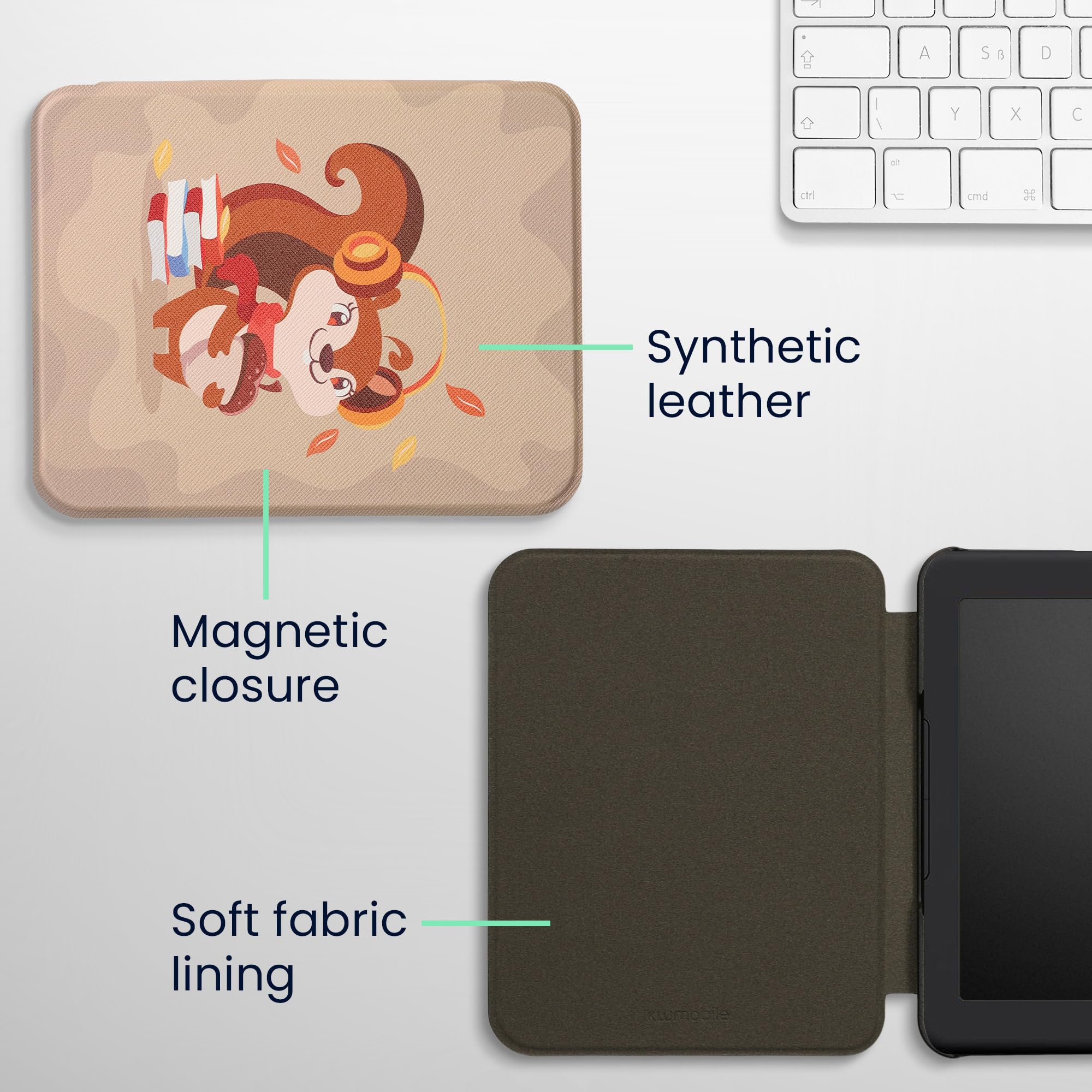 Amazon.com: kwmobile Case Compatible with Barnes & Noble